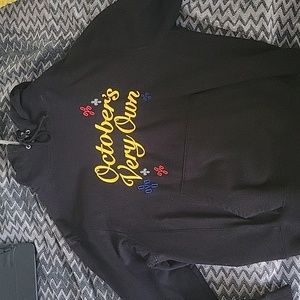 OVO pompom script hoodie Large